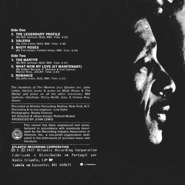 The Modern Jazz Quartet - The Legendary Profile | Atlantic (ATL 40421) - 4