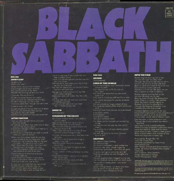 Black Sabbath - Master Of Reality | Vertigo (6360 050) - 2 Black Sabbath - Master Of Reality | Vertigo (6360 050) - 2