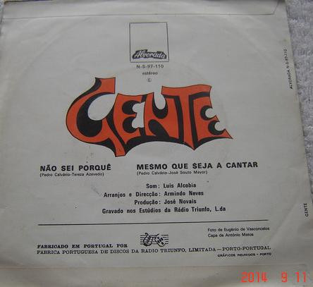 Gente - Não Sei Porquê | Alvorada (N-S-97-110) - 2