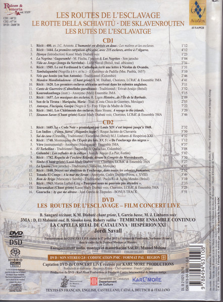 Jordi Savall , La Capella Reial De Catalunya , Hespèrion XXI , Tembembe Ensamble Continuo - Les Routes de L'esclavage | Alia Vox (AVSA9920) - 2 Jordi Savall , La Capella Reial De Catalunya , Hespèrion XXI , Tembembe Ensamble Continuo - Les Routes de L'esclavage | Alia Vox (AVSA9920) - 2