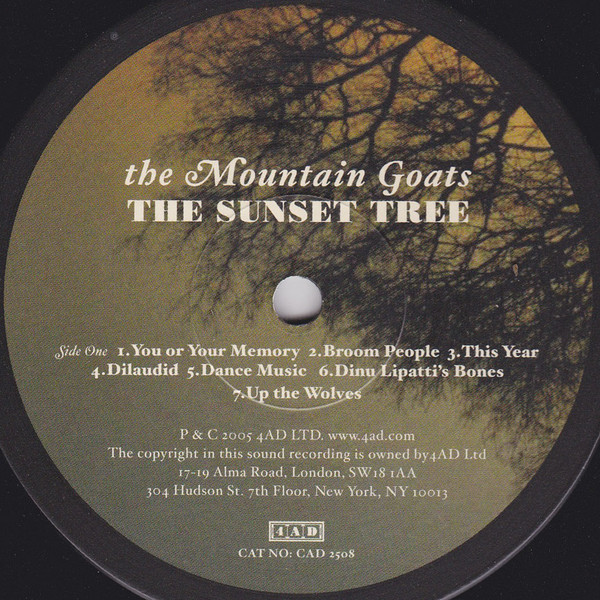 The Mountain Goats - The Sunset Tree | 4AD (CAD 2508) - 3 The Mountain Goats - The Sunset Tree | 4AD (CAD 2508) - 3