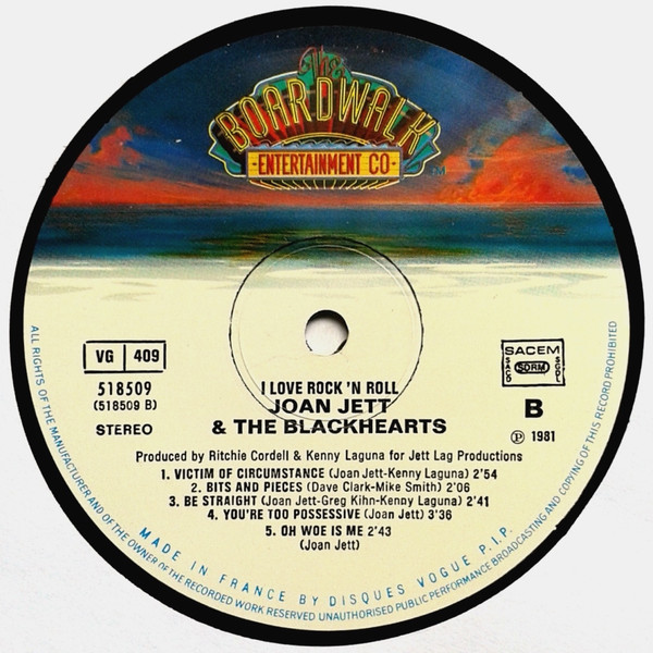 Joan Jett & The Blackhearts - I Love Rock 'N' Roll | The Boardwalk Entertainment Co (518509) - 4 Joan Jett & The Blackhearts - I Love Rock 'N' Roll | The Boardwalk Entertainment Co (518509) - 4
