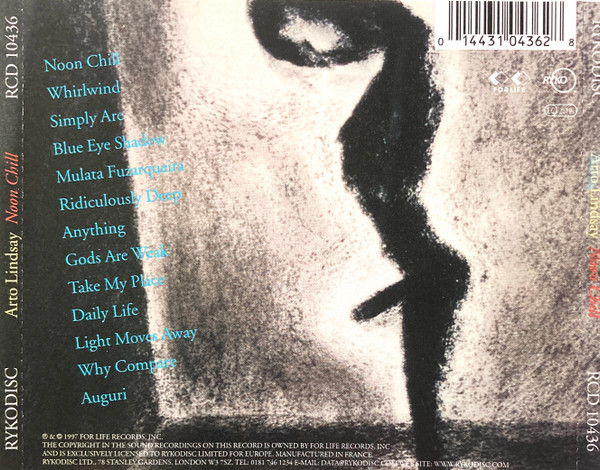 Arto Lindsay - Noon Chill | Rykodisc (RCD 10436) - 2