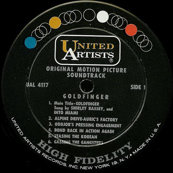 John Barry - Goldfinger (Original Motion Picture Soundtrack) | United Artists Records (UAL 4117) - 3 John Barry - Goldfinger (Original Motion Picture Soundtrack) | United Artists Records (UAL 4117) - 3