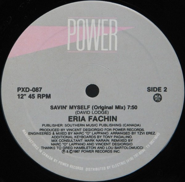 Eria Fachin - Savin' Myself | Power Records (PXD 087) - 2
