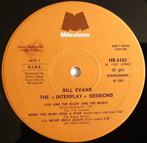Bill Evans Quintet - The "Interplay" Sessions | Milestone (HB 6162) - 4 Bill Evans Quintet - The "Interplay" Sessions | Milestone (HB 6162) - 4