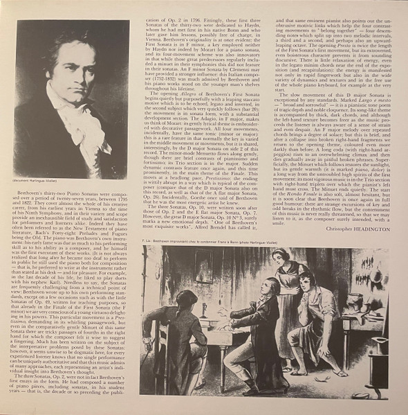 Ludwig van Beethoven , Sviatoslav Richter - Sonates Pour le Piano : N°1 En Fa Mineur / N°7 En Ré Majeur | La Voix De Son Maître (2 C 069-02844) - 3