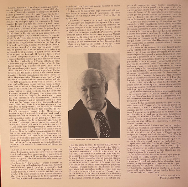 Ludwig van Beethoven , Sviatoslav Richter - Sonates Pour le Piano : N°1 En Fa Mineur / N°7 En Ré Majeur | La Voix De Son Maître (2 C 069-02844) - 2