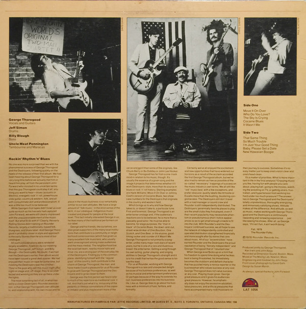 George Thorogood & The Destroyers - Move It On Over | Attic (LAT 1054) - 2