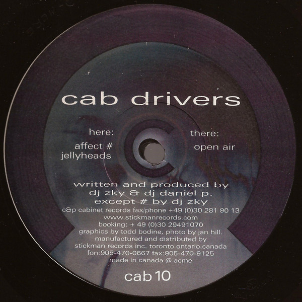 Cab Drivers - Open Air | Cabinet Records (cab 10)