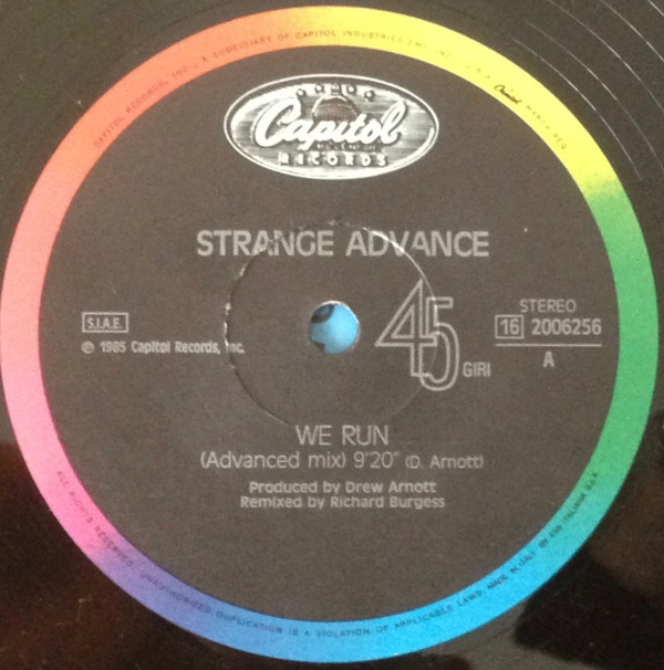 Strange Advance - We Run | Capitol Records (16 2006256) - 2 Strange Advance - We Run | Capitol Records (16 2006256) - 2