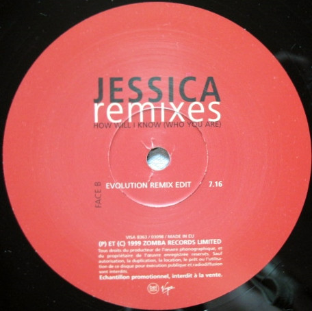 Jessica Folcker - How Will I Know (Who You Are) (Remixes) | Virgin (VISA 8363) - 4 Jessica Folcker - How Will I Know (Who You Are) (Remixes) | Virgin (VISA 8363) - 4