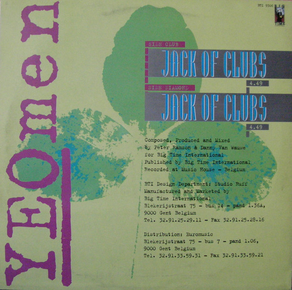 Yeomen - Jack Of Clubs | Big Time International (BTI 9306) - 2 Yeomen - Jack Of Clubs | Big Time International (BTI 9306) - 2