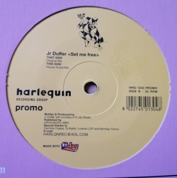 Jr Duffer - Set Me Free | Harlequin Recording Group (HRG 1232 PROMO)