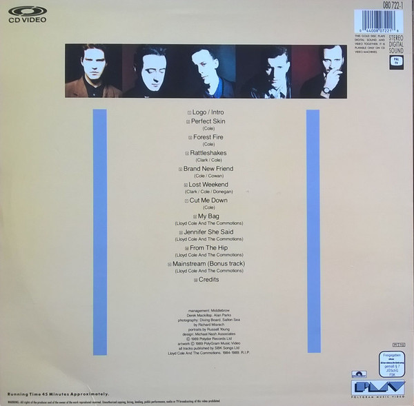 Lloyd Cole & The Commotions - 1984-1989 | PolyGram Music Video (080 722-1) - 2