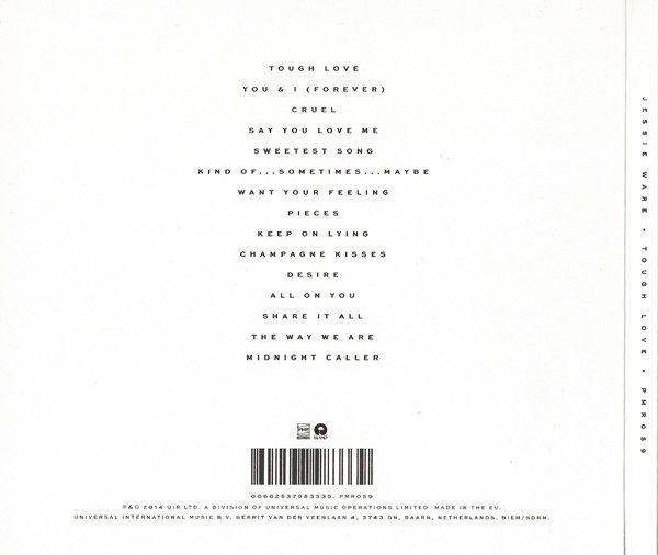 Jessie Ware - Tough Love | PMR Records (PMR059) - 2
