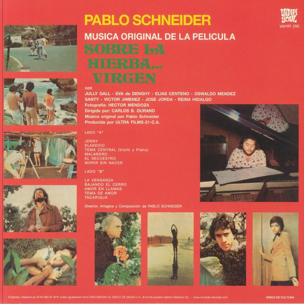 Pablo Schneider - Música Original De La Película - Sobre La Hierba Virgen | Vampi Soul (VAMPI 290LP) - 2 Pablo Schneider - Música Original De La Película - Sobre La Hierba Virgen | Vampi Soul (VAMPI 290LP) - 2