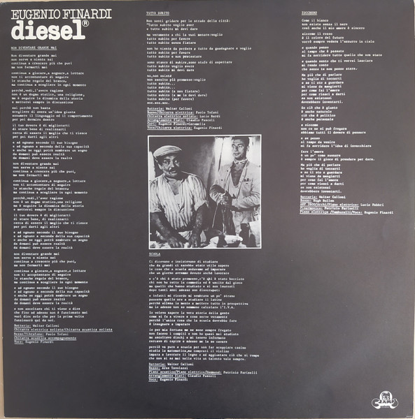Eugenio Finardi - Diesel | Cramps Records (CRSLP 5153) - 4
