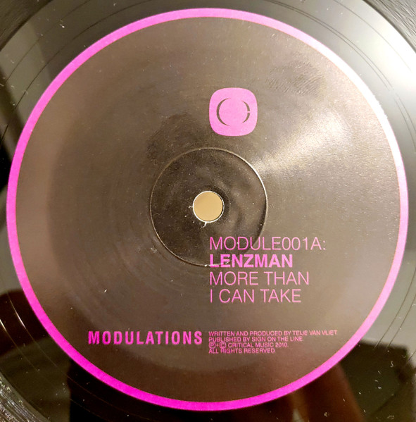 Lenzman - More Than I Can Take / Silhouette | Modulations (MODULE001) - main