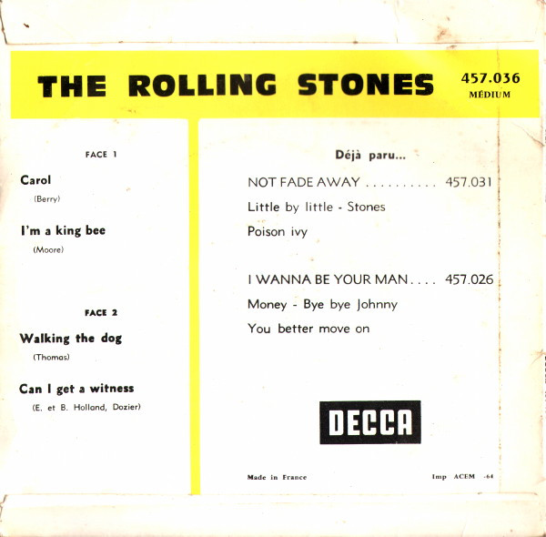 The Rolling Stones - Carol | Decca (457.036 M) - 2 The Rolling Stones - Carol | Decca (457.036 M) - 2