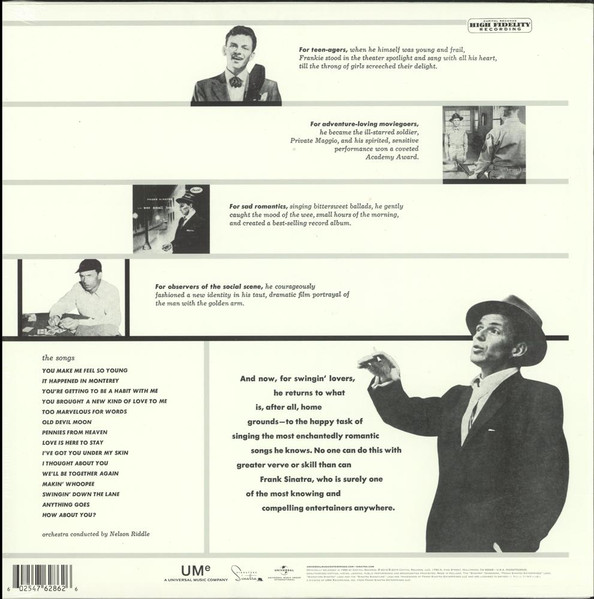 Frank Sinatra - Songs For Swingin' Lovers! | Capitol Records (602547628626) - 2