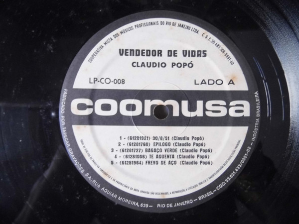 Claudio Popó - Vendedor de Vidas | Coomusa (LP-CO-008) - 3