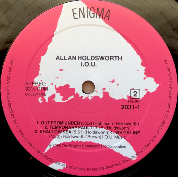 Allan Holdsworth - I.O.U. | Enigma (2031-1) - 4