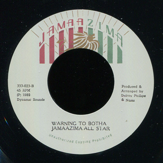 Bionic Singer - Botha Warning | Jamaazima (J 007) - 2