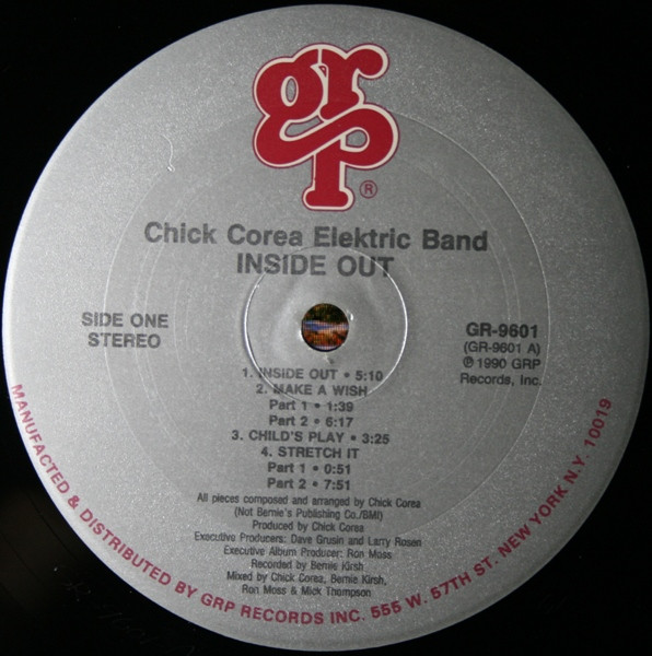 The Chick Corea Elektric Band - Inside Out | GRP (GRP-9601-1) - 3
