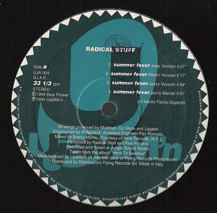 Radical Stuff - Summer Fever | UjaMM'n (UJA 004) - 3
