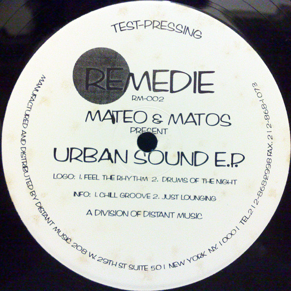 Mateo & Matos - Urban Sound E.P. | Remedie (RM-002) - main