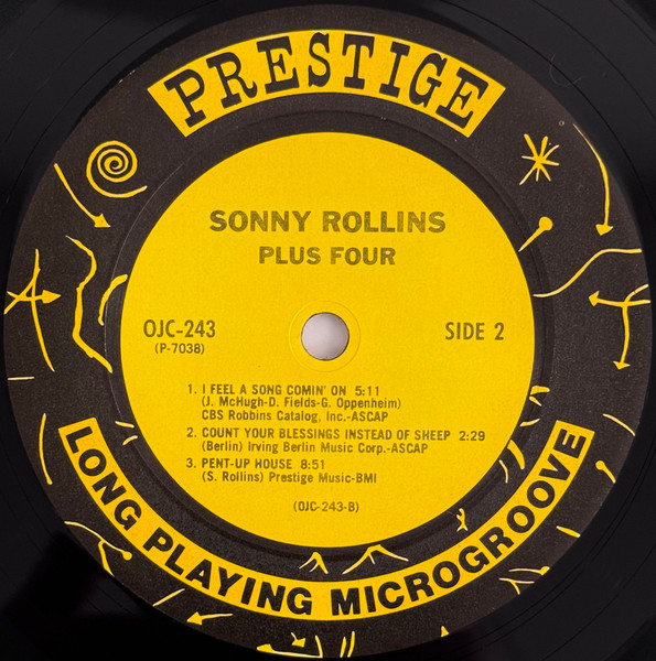 Sonny Rollins - Plus 4 | Original Jazz Classics (OJC-243) - 4