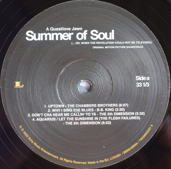 Various - Summer Of Soul (...Or, When The Revolution Could Not Be Televised) (Original Motion Picture Soundtrack) | Legacy (19439953321) - 3