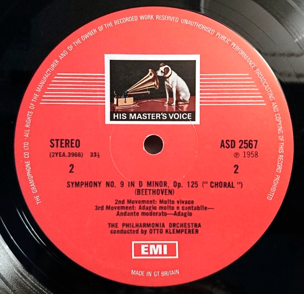 Ludwig van Beethoven , Otto Klemperer , Philharmonia Orchestra , Aase Nordmo Løvberg , Christa Ludwig , Waldemar Kmentt , Hans Hotter , Philharmonia Chorus - Symphony No.9 In D Minor ('Choral'), Leonora No.3 Overture, King Stephen Overture | His Master's Voice (SLS 790/2) - 3 Ludwig van Beethoven , Otto Klemperer , Philharmonia Orchestra , Aase Nordmo Løvberg , Christa Ludwig , Waldemar Kmentt , Hans Hotter , Philharmonia Chorus - Symphony No.9 In D Minor ('Choral'), Leonora No.3 Overture, King Stephen Overture | His Master's Voice (SLS 790/2) - 3
