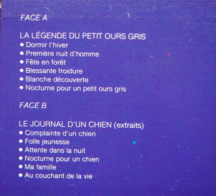 Félix Leclerc / Claude Léveillée - La Légende Du Petit Ours Gris / Le Journal D'Un Chien (Extraits) | Polydor (2424 196) - 3 Félix Leclerc / Claude Léveillée - La Légende Du Petit Ours Gris / Le Journal D'Un Chien (Extraits) | Polydor (2424 196) - 3