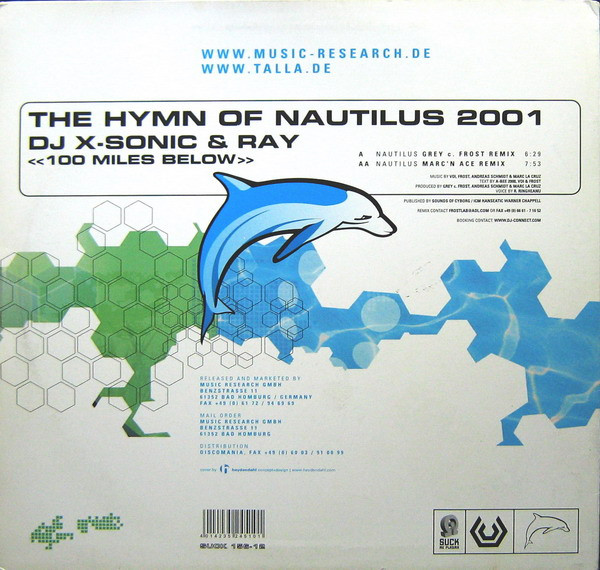 DJ X-Sonic & Ray - The Hymn Of Nautilus 2001 <<100 Miles Below>> | Suck Me Plasma (SUCK 156-12) - 2