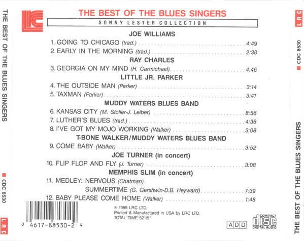 Various - The Best Of The Blues Singers | LRC Ltd. (CDC 8530) - 2 Various - The Best Of The Blues Singers | LRC Ltd. (CDC 8530) - 2
