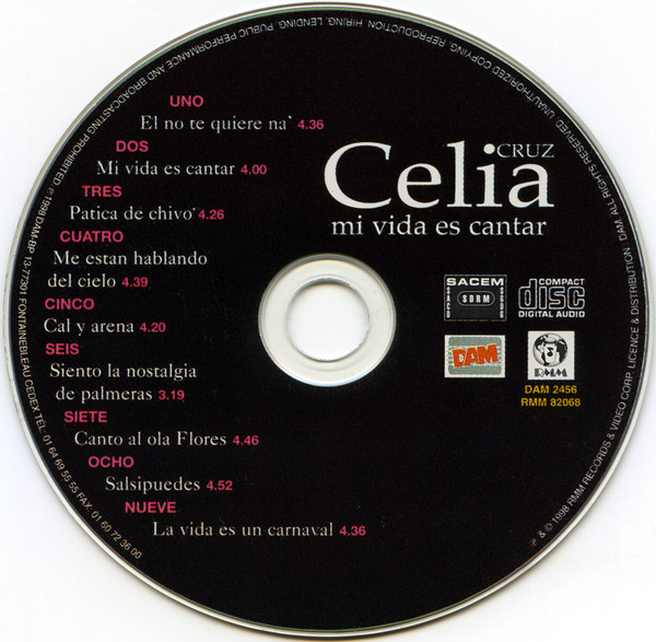 Celia Cruz - Mi Vida Es Cantar | RMM Records (RMM 82068) - 3