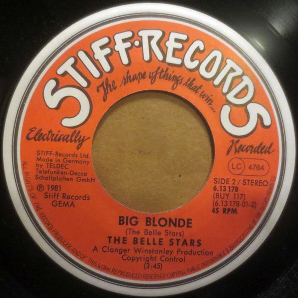 The Belle Stars - Hiawatha | Stiff Records (6.13178) - 4