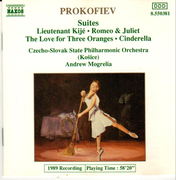 Sergei Prokofiev , Slovak State Philharmonic Orchestra, Košice , Andrew Mogrelia - Orchestral Suites | Naxos (8.550381)