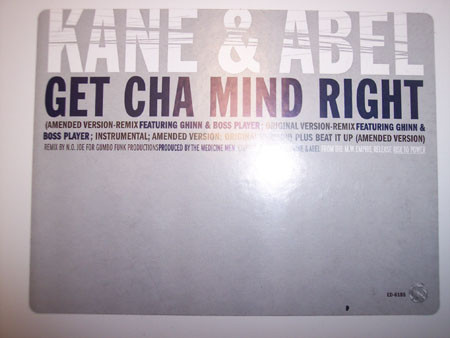 Kane & Abel - Get Cha Mind Right | EastWest Records America (ED-6185) - main