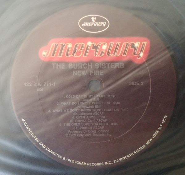 The Burch Sisters - New Fire | Mercury (422 836 711) - 4 The Burch Sisters - New Fire | Mercury (422 836 711) - 4