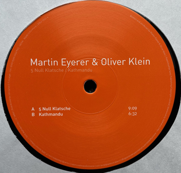Martin Eyerer & Oliver Klein - 5 Null Klatsche / Kathmandu | Session Deluxe (SDLX 0021-6)