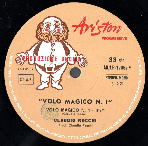 Claudio Rocchi - Volo Magico N.1 | Ariston Progressive (AR LP 12067) - 4 Claudio Rocchi - Volo Magico N.1 | Ariston Progressive (AR LP 12067) - 4