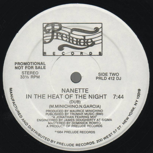 Nanette - In The Heat Of The Night | Prelude Records (PRLD 412 DJ) - 2 Nanette - In The Heat Of The Night | Prelude Records (PRLD 412 DJ) - 2