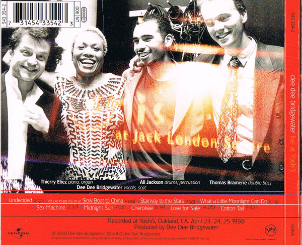 Dee Dee Bridgewater - Live At Yoshi's | Verve Records (543 354-2) - 2