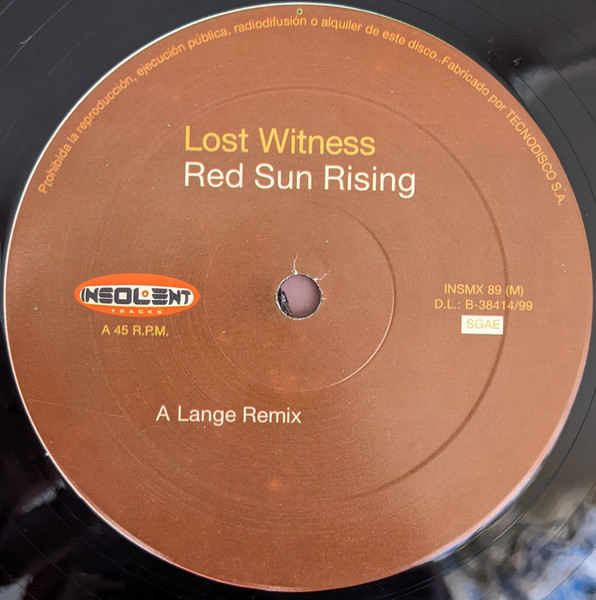 Lost Witness - Red Sun Rising | Insolent Tracks (INSMX  89) - 3