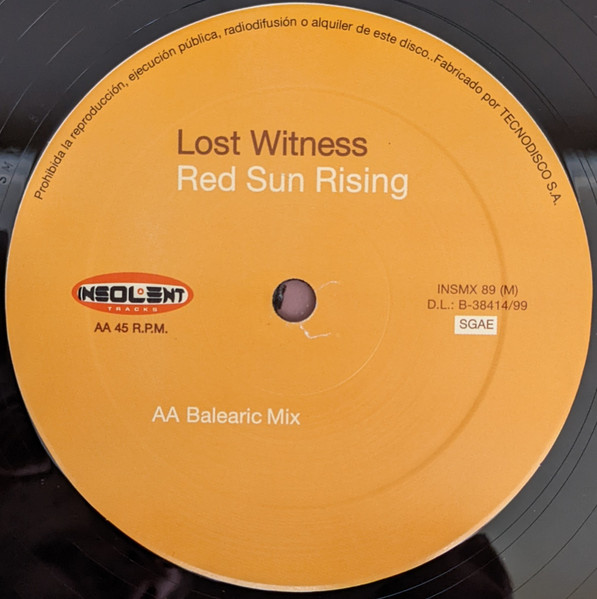 Lost Witness - Red Sun Rising | Insolent Tracks (INSMX  89) - 4
