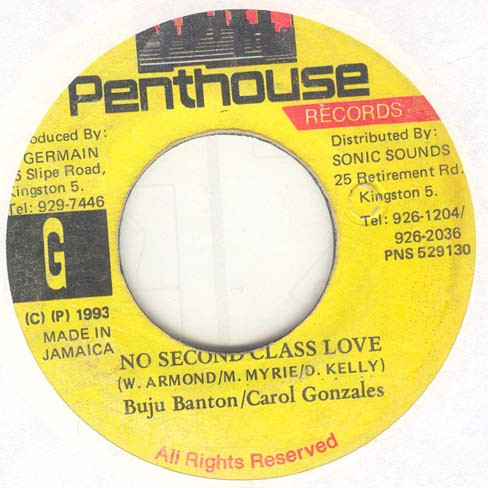 Buju Banton / Carol Gonzalez - No Second Class Love | Penthouse Records (PNS 529130) - main Buju Banton / Carol Gonzalez - No Second Class Love | Penthouse Records (PNS 529130) - main