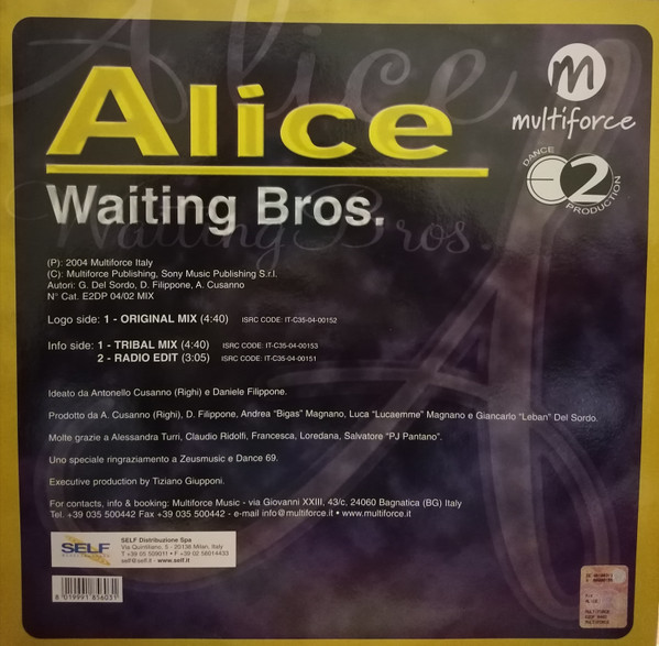 Waiting Bros. - Alice | E2 Dance Production (E2DP 04/02 MIX) - 2